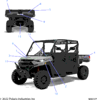 2022 RANGER CREW XP 1000 TRAIL BOSS EVAP (R22RSH99AG/BG)