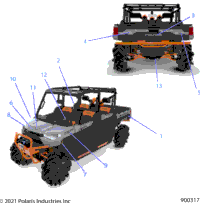 2022 RANGER CREW XP 1000 WATERFOWL EVAP (R22RSB99AZ/BZ)