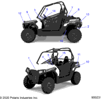 2022 RZR TRAIL 570 (Z22CHA57A2/K2)