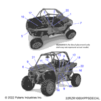 2022 RZR XP 1000 TRAILS & ROCKS (Z22NAR99AF/BF)