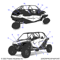 2022 RZR PRO XP 4 SPORT (Z22R4E92AD/AJ)