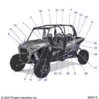 2022 RZR XP 4 1000 PREMIUM (Z22N4K99AK/AR/BK/BR/N4VAK/BK/AR/BR)