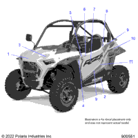 2023 RZR TRAIL S 1000 EPS 3PC INTL (Z23ASE99P4)