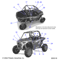 2023 RZR XP 1000 TRACTOR/EU/ZUG INTL (Z23NAE99FR/NAS99CR/FR)