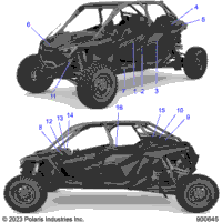 2023 RZR PRO R 4 SPORT (Z23RMC2KAJ/BJ)