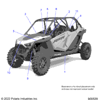 2023 RZR PRO XP DELUXE 3PC INTL (Z23RAD92PS)