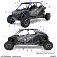 2023 RZR PRO R 4 ULTIMATE TLD (Z23RMU2KAN/BN)