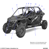 2023 RZR PRO XP 4 PREMIUM (Z23R4B92AK/BK)