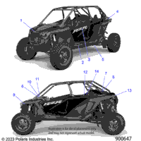 2023 RZR TURBO R 4 SPORT (Z23G4E92AL/BL)
