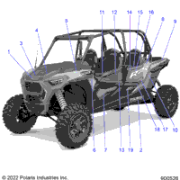 2023 RZR XP 4 1000 PREMIUM RIDE COMMAND (Z23N4K99A/99B)