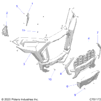 2023 RZR XP 1000 PREMIUM RIDE COMMAND (Z23NAK99AL/99BL/AR/BR)