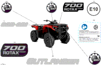 2024 CE - Outlander 700 4X4 - 1ERH - DPS Package - Legion Red