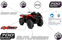 2024 CE - Outlander 700 4X4 - 1SRC - X MR Package - Legion Red
