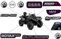 2024 CE - Outlander MAX 1000R EFI 4X4 - 4VRA - DPS Package - Legion Red