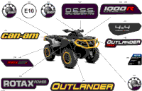 2024 CE - Outlander MAX 1000R EFI 4X4 - 5JRC - XT-P Package - Hyper Silver