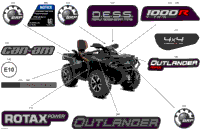 2024 CE - Outlander MAX 1000R EFI 4X4 - 5WRD - Limited Package - Asphalt Grey