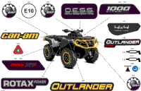 2024 T Regulation - Outlander MAX 1000 EFI 4X4 - 5LRA - XT-P Package - Hyper Silver