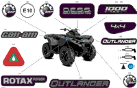 2024 T Regulation - Outlander 1000 EFI 4X4 - 3GRA - DPS Package - Legion Red