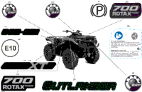 2024 North America - Outlander Max 700 4X4 - 1YRE - XT Package - Platinum Silver Satin