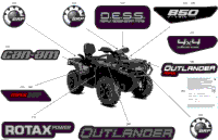 2024 North America - Outlander MAX 850 EFI 4X4 - 2LRG - XT Package - Fiery Red Metallic