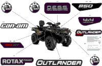 2024 North America - Outlander MAX 850 EFI 4X4 - 2LRF - XT Package - Wildland Camo