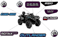 2024 North America - Outlander MAX 850 EFI 4X4 - 2DRB - DPS Package - Granite Grey