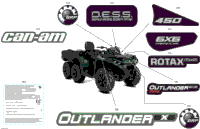2024 North America - Outlander MAX 450 EFI 6X6 - 4ZRA - DPS Package - Tundra Green