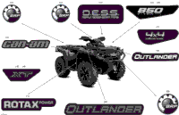 2024 North America - Outlander 850 EFI 4X4 - 2JRC - XT Package - Fiery Red Metallic