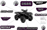 2024 North America - Outlander 850 EFI 4X4 - 2JRE - XT Package - Platinum Silver Satin