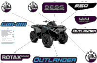 2024 North America - Outlander 850 EFI 4X4 - 2ARA - DPS Package - Granite Grey