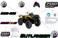 2024 North America - Outlander 700 4X4 - 1GRB - XT Package - Neo Yellow