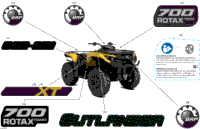 2024 North America - Outlander 700 4X4 - 1GRE - XT Package - Neo Yellow
