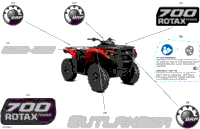 2024 North America - Outlander 700 4X4 - 1ERG - DPS Package - Wildland Camo