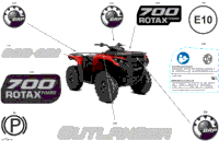 2024 North America - Outlander 700 4X4 - 1ERD - DPS Package - Legion Red