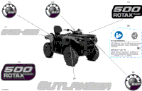 2024 North America - Outlander 500 4X4 - 1BRD - STD Package - Granite Grey