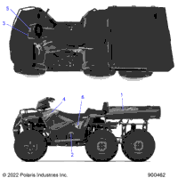 2023 SPORTSMAN 570 6X6 (A23S6E57A1)
