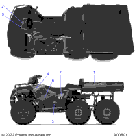 2023 SPORTSMAN 570 6X6 EPS LE EU (A23S6E57F1/FK)