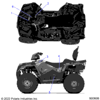2023 SPORTSMAN TOURING 570 EPS TRACTOR (A23SDS57C4)