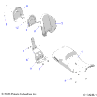 2023 SPORTSMAN TOURING 570 EPS TRACTOR (A23SDS57C4)