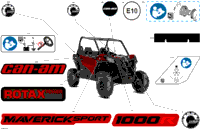 2024 CE - Maverick Sport 1000R - DPS - 9GRF - Fiery Red Metallic - 60" Width