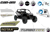2024 CE - Maverick Turbo RR - DS - 7XRG - Catalyst Gray - 64" Width