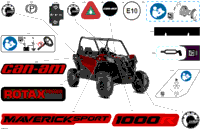 2024 CE - Maverick Sport 1000R - DPS - 9GRE - Fiery Red Metallic - 60" Width ABS
