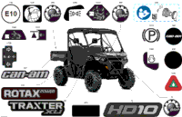 2024 CE - Traxter HD10 - XU - 6RRN - Timeless Black Metallic - 64" Width