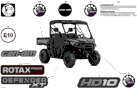 2024 North America - Defender HD10 - XT - 8CRC - Asphalt Grey - 64" Width CALI
