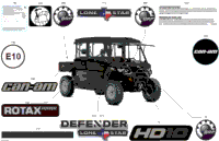 2024 North America - Defender MAX HD10 - Lone Star Edition - 6URA - Night Black - 67" Width