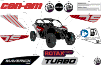 2024 North America - Maverick Turbo - DS - 9DRE - Fiery Red Metallic - 64" Width CALI