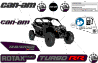 2024 North America - Maverick Turbo RR - XDS - 7SRE - Timeless Black Metallic - 64" Width CALI