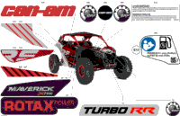 2024 North America - Maverick Turbo RR - XRS STD - 7TRA - Fiery Red Metallic - 72" Width CALI