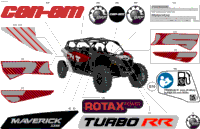2024 North America - Maverick MAX Turbo RR - DS - 7URC - Fiery Red Metallic - 64" Width CALI