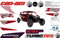 2024 North America - Maverick MAX Turbo RR - XRS STD - 9NRB - Fiery Red Metallic - 72" Width